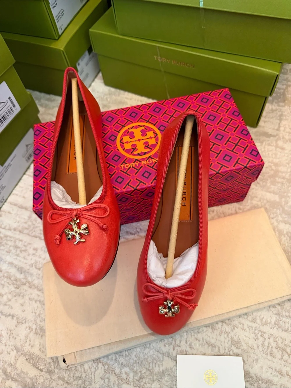 Tory Burch Ballet Flats with Tory Charm